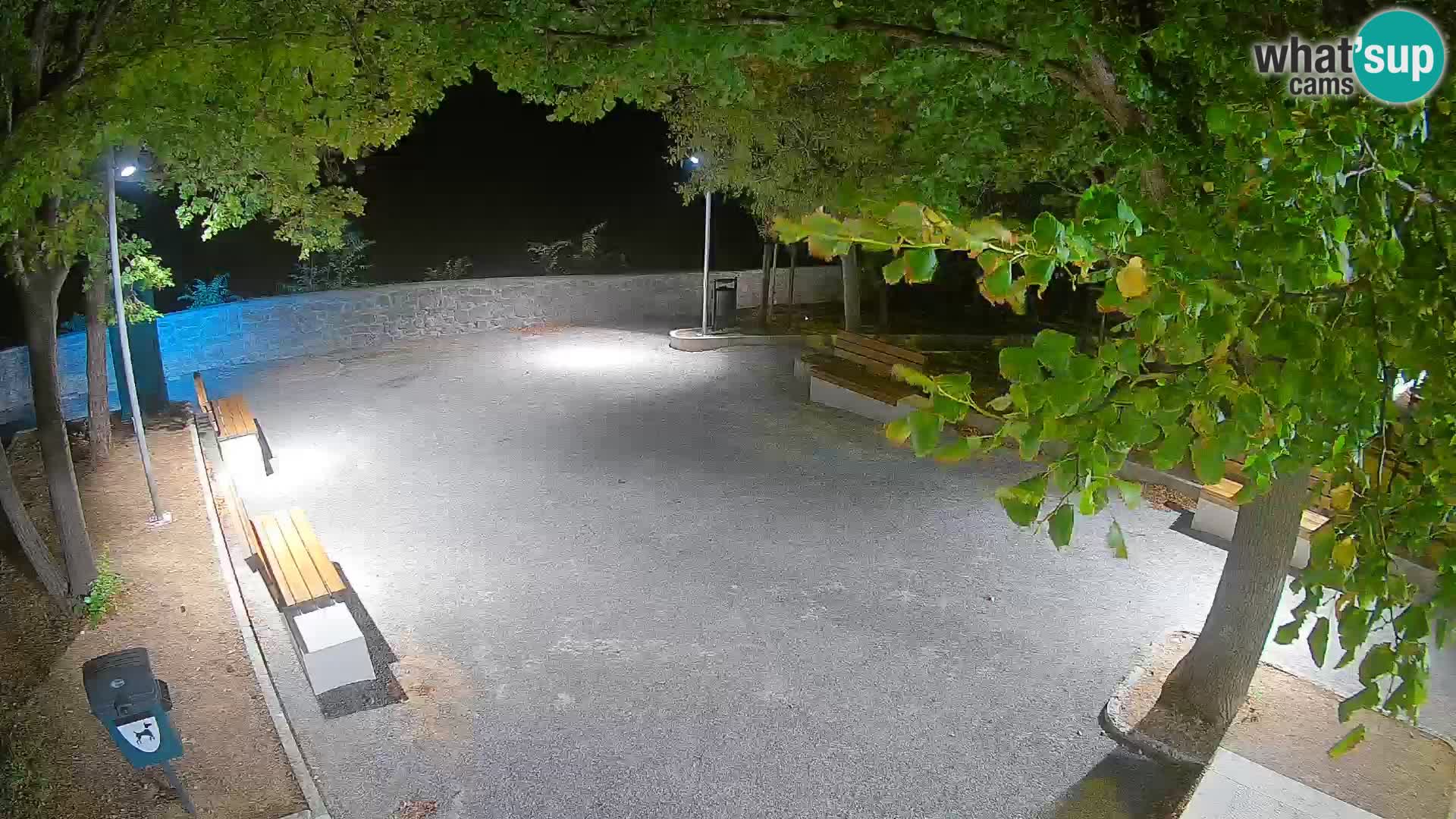 Senj Live Webcam – Schriftstellerpark und Velebit-Kanal