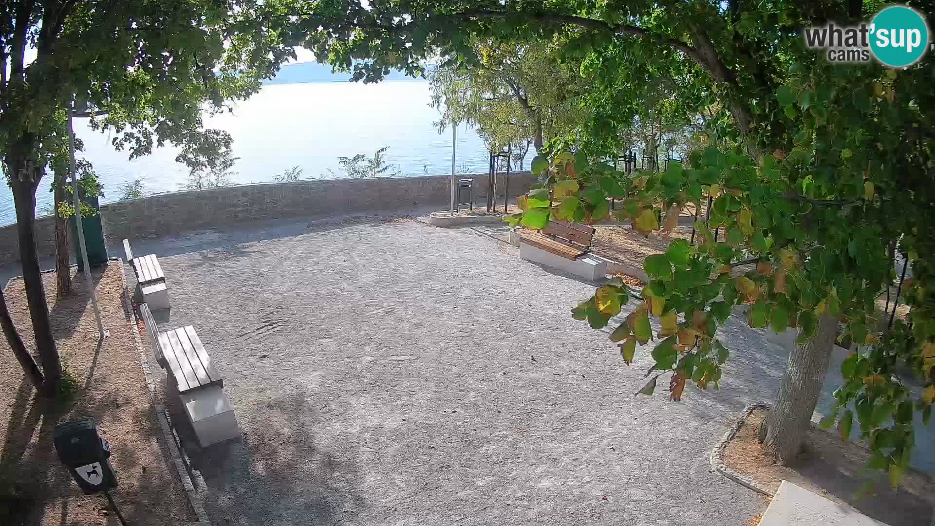Senj Live Cam – Writers’ Park and the Velebit Channel