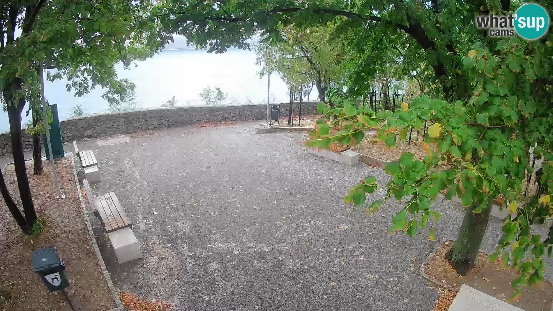 Senj Live Webcam – Schriftstellerpark und Velebit-Kanal