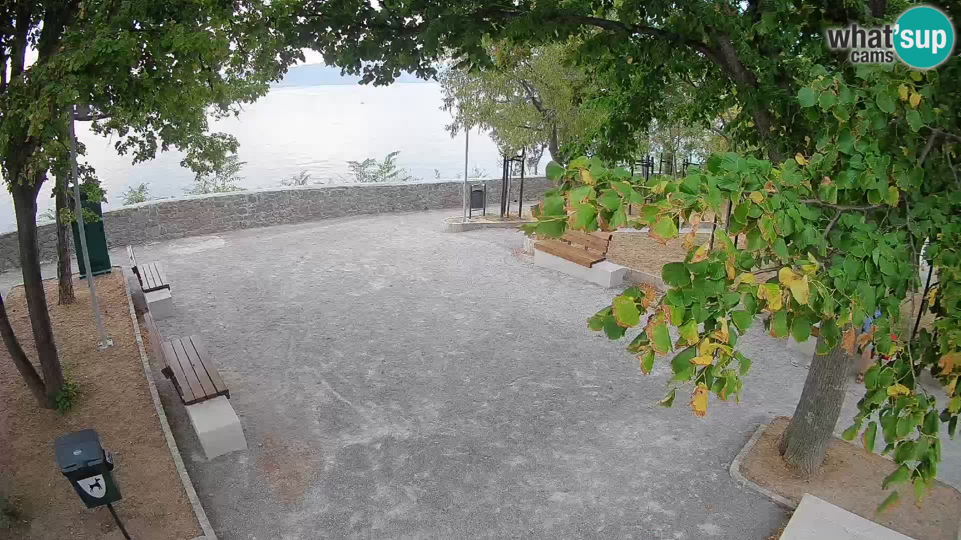 Senj Live Cam – Writers’ Park and the Velebit Channel