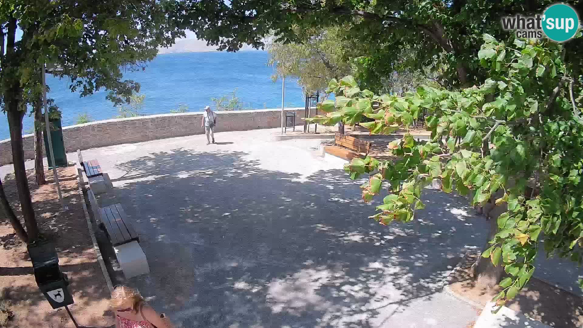 Senj Live Cam – Writers’ Park and the Velebit Channel