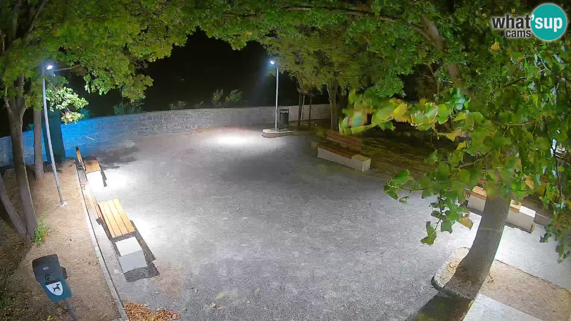 Senj Live Cam – Writers’ Park and the Velebit Channel