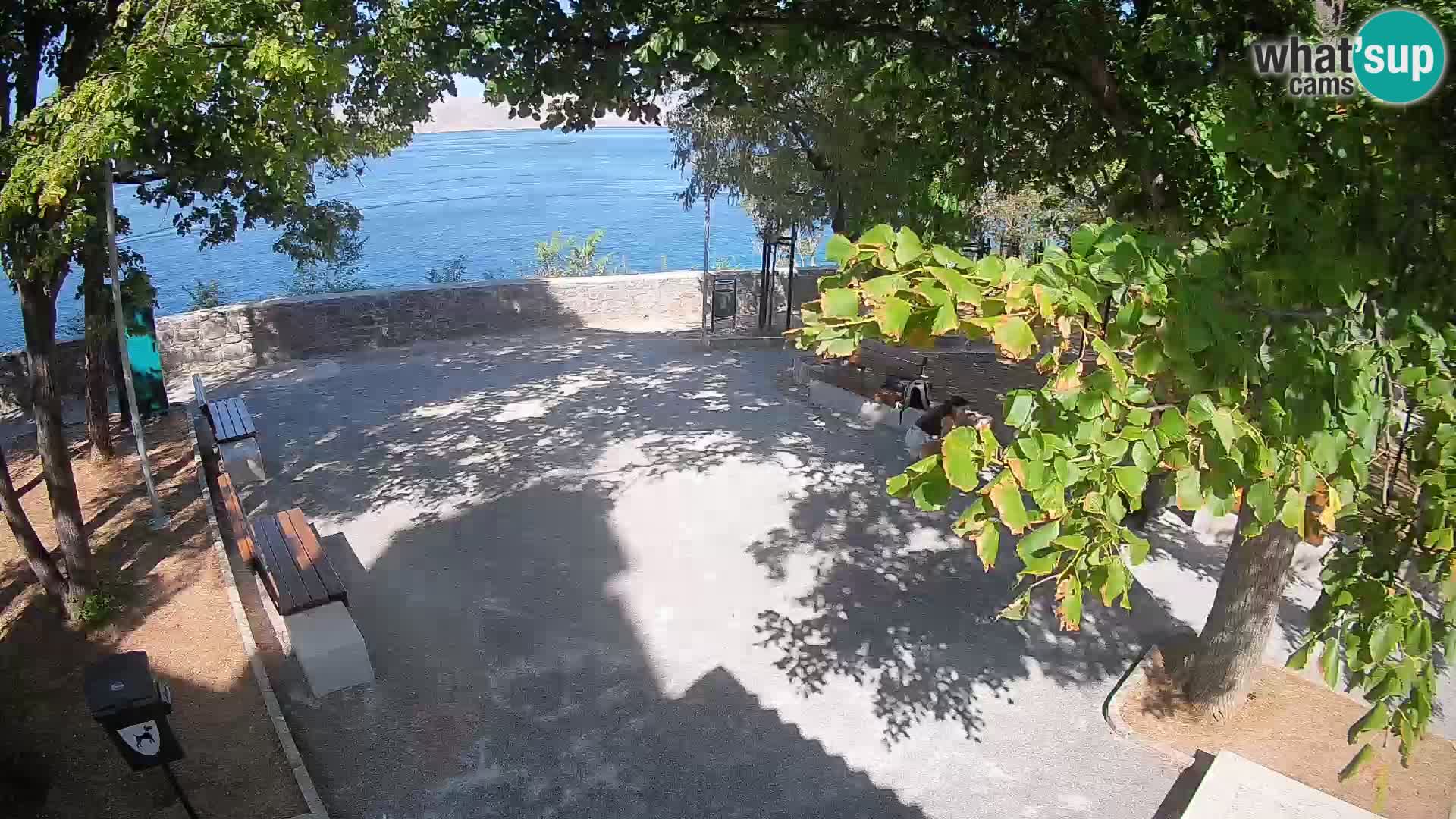 Senj Live Cam – Writers’ Park and the Velebit Channel