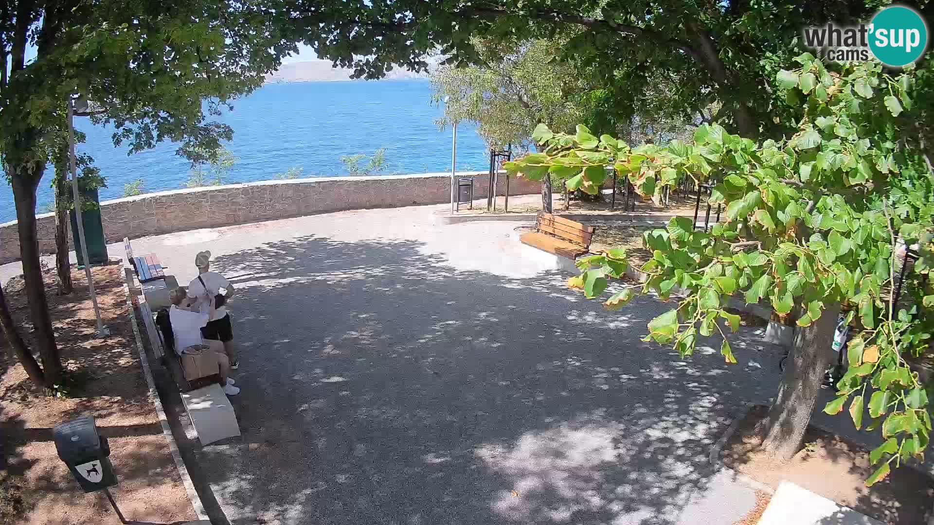 Senj Live Cam – Writers’ Park and the Velebit Channel