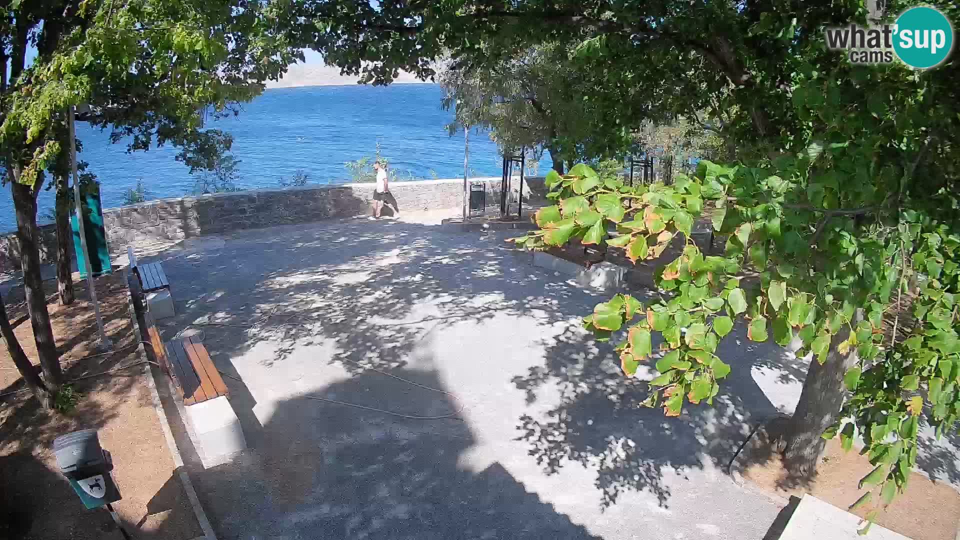 Senj Live Cam – Writers’ Park and the Velebit Channel