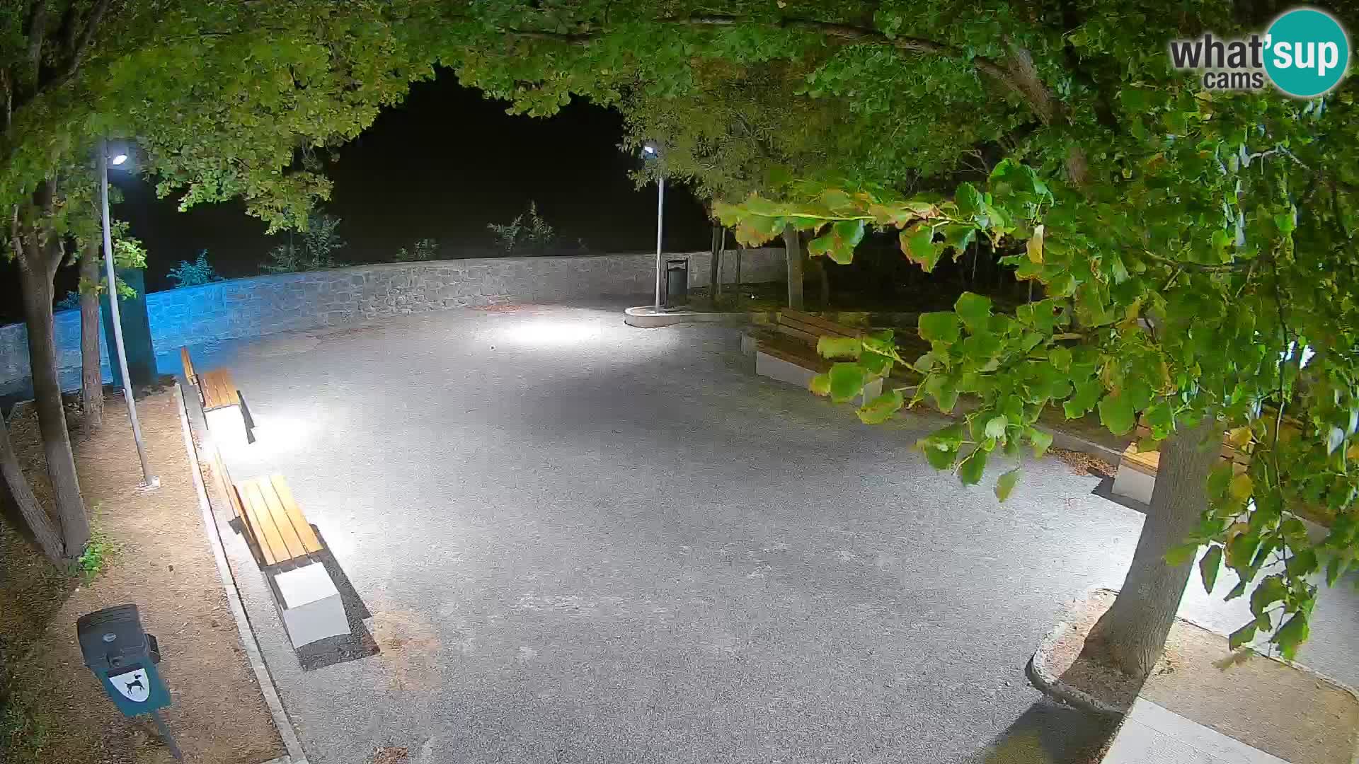 Senj Live Cam – Writers’ Park and the Velebit Channel