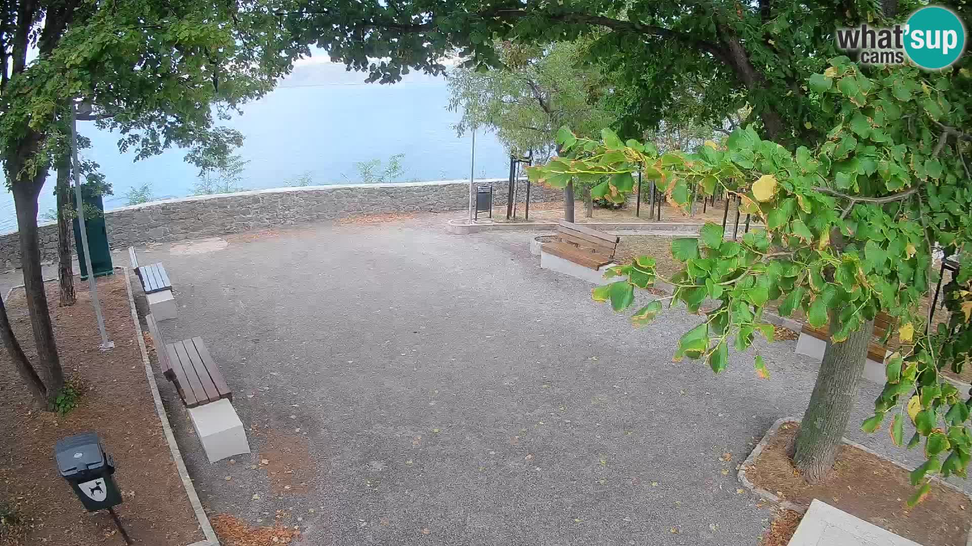 Senj Live Cam – Writers’ Park and the Velebit Channel