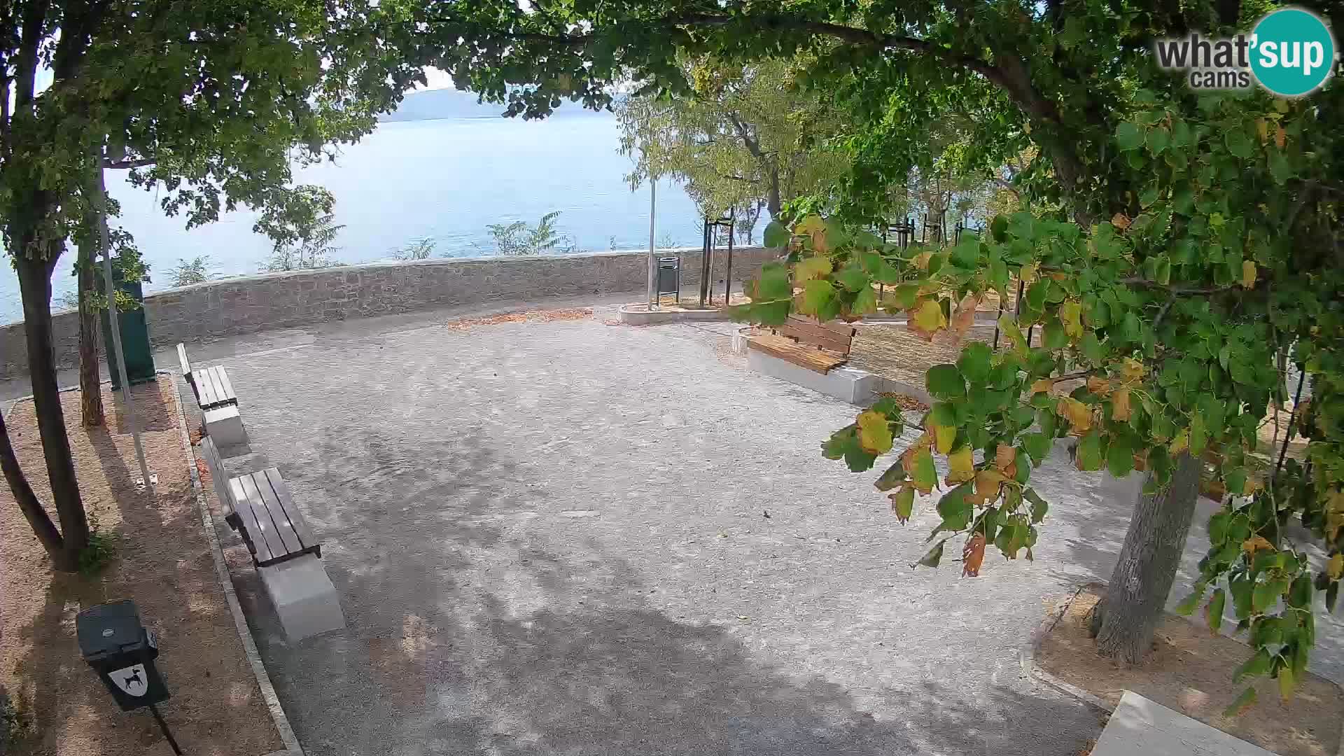 Senj Live Cam – Writers’ Park and the Velebit Channel