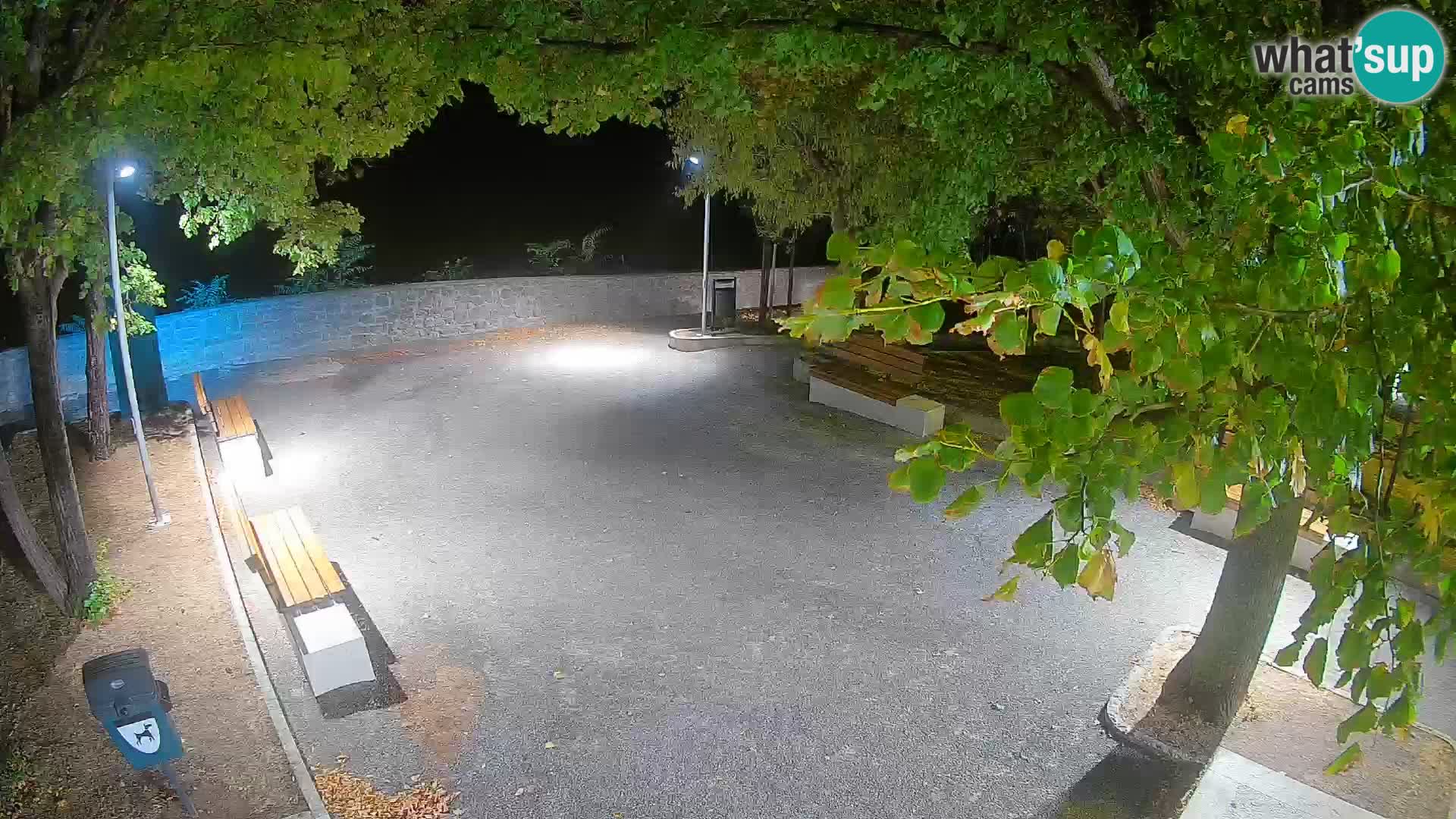 Senj Live Webcam – Schriftstellerpark und Velebit-Kanal