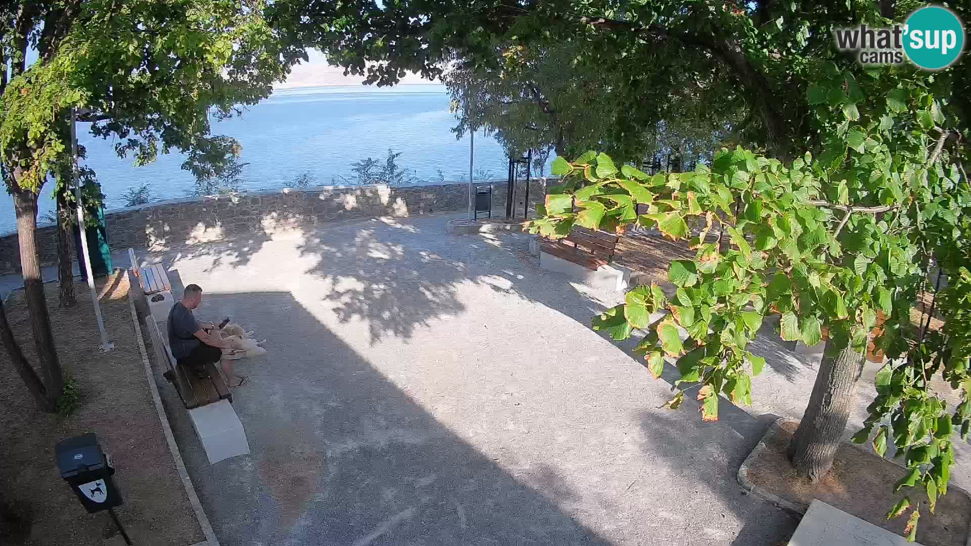 Senj Live Cam – Writers’ Park and the Velebit Channel