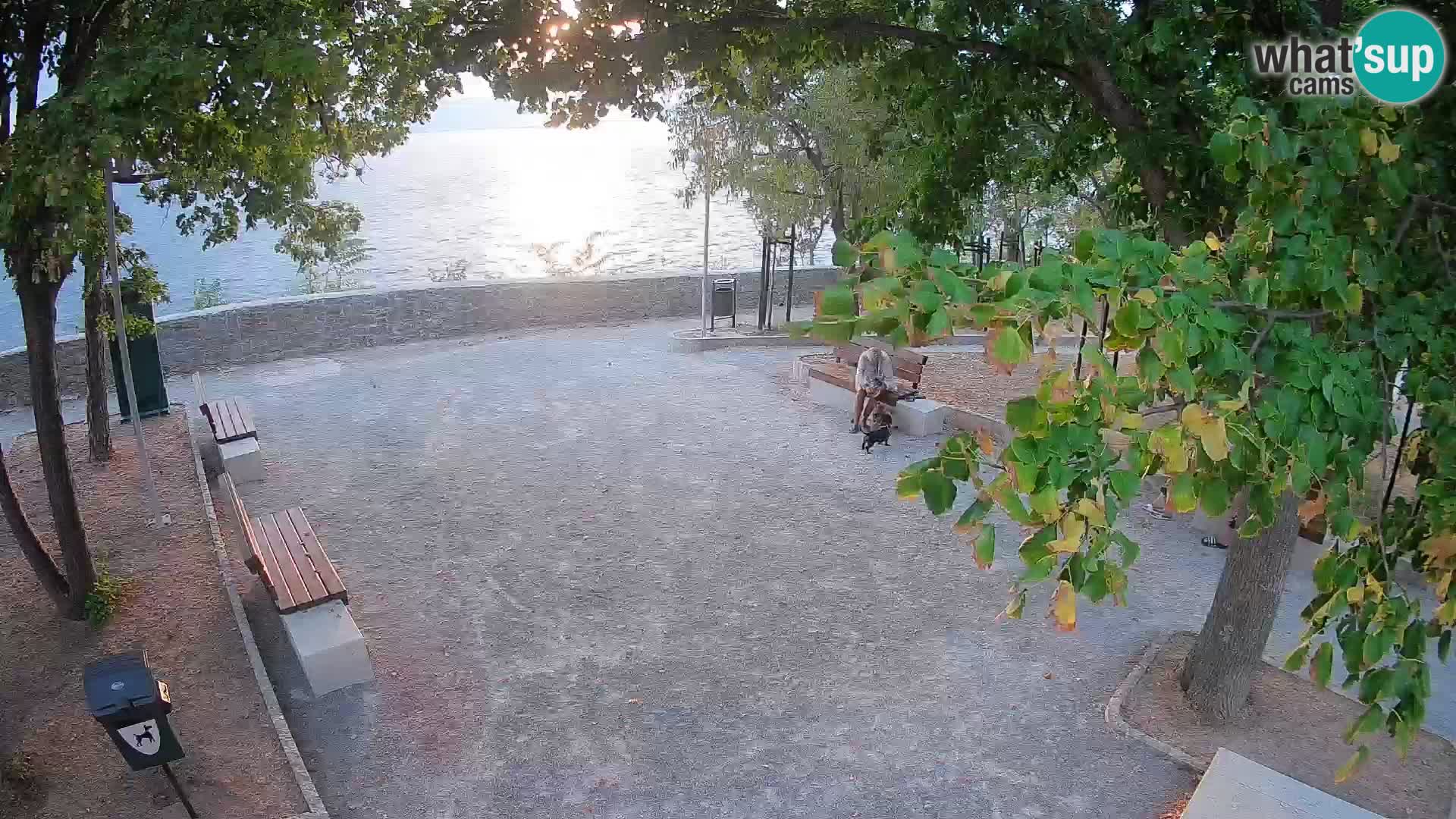 Senj Live Cam – Writers’ Park and the Velebit Channel