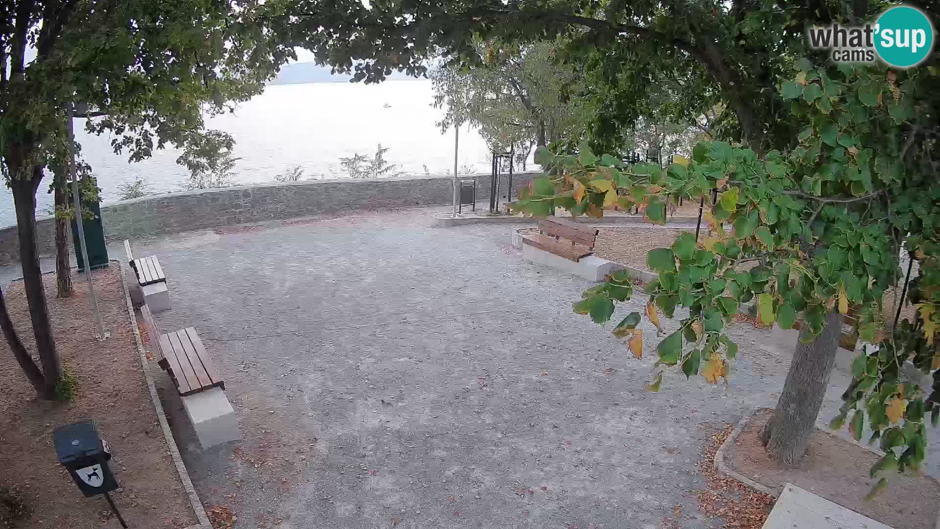 Senj Live Webcam – Schriftstellerpark und Velebit-Kanal