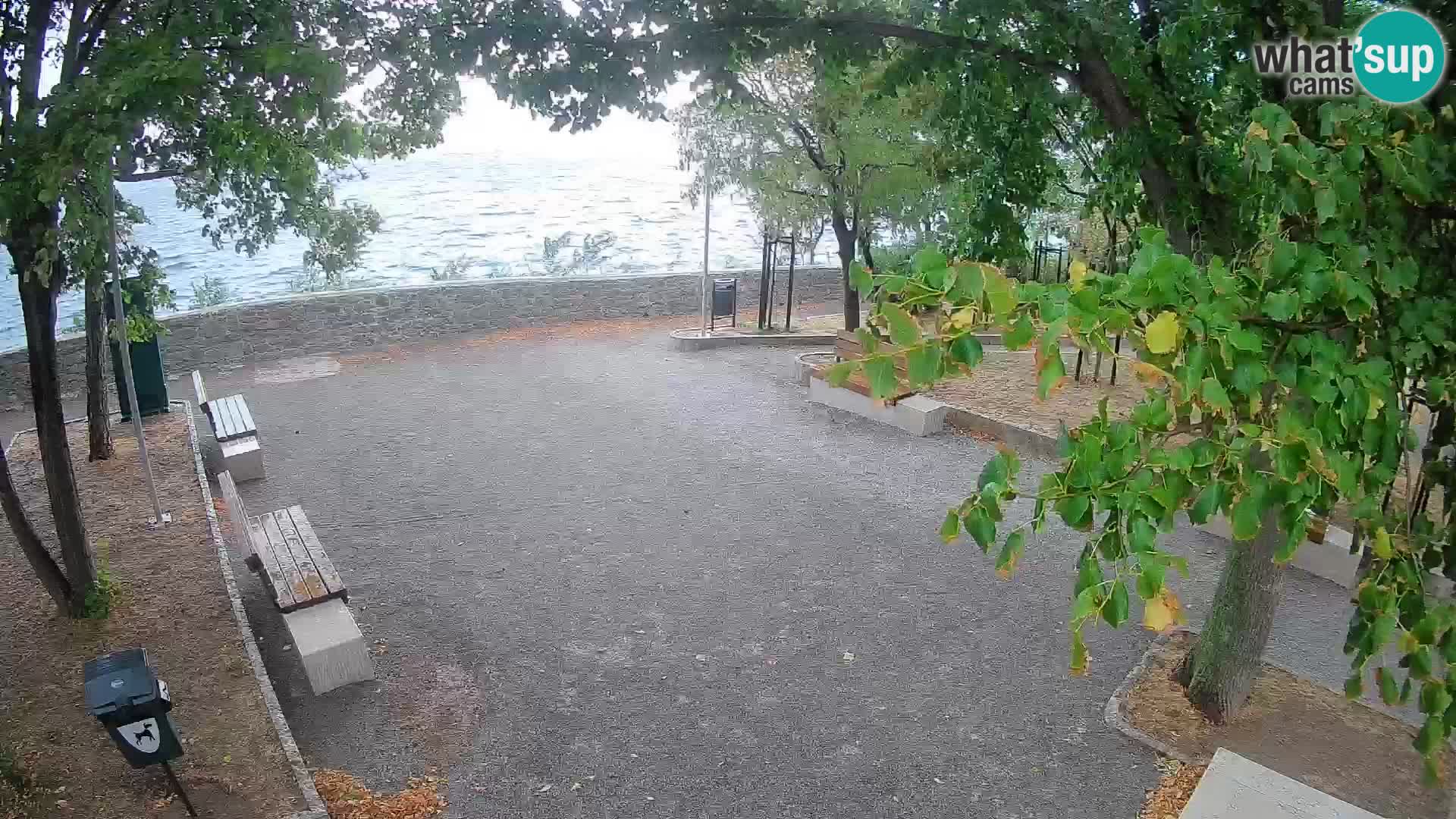 Senj Live Cam – Writers’ Park and the Velebit Channel
