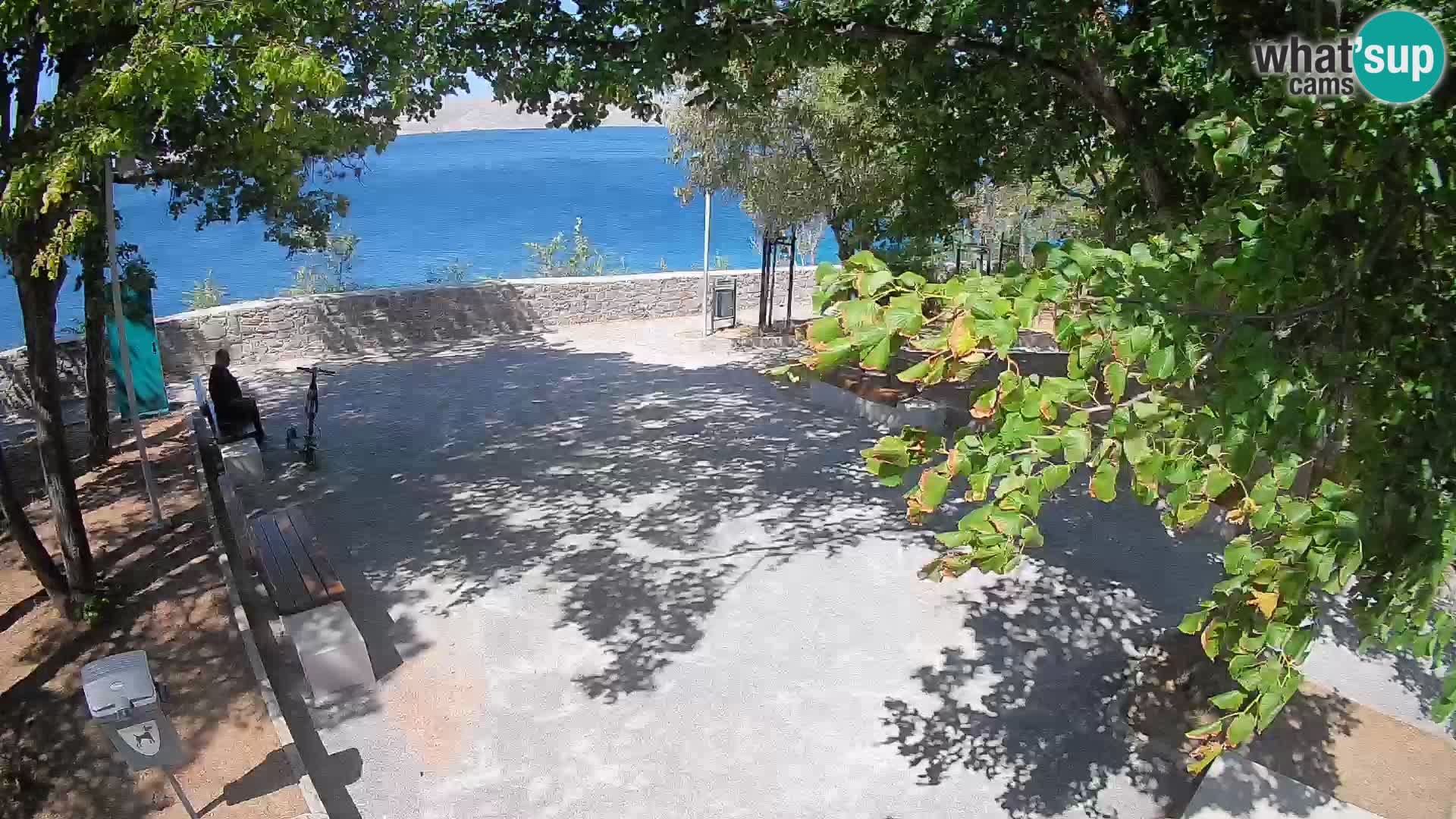 Senj Live Cam – Writers’ Park and the Velebit Channel