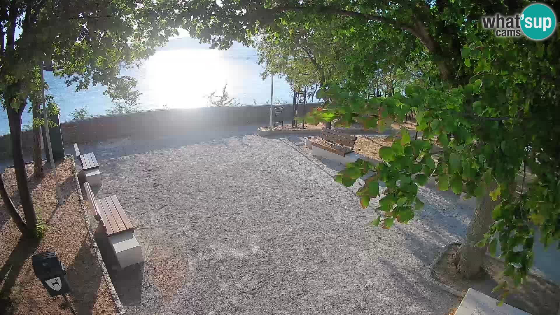 Senj Live Cam – Writers’ Park and the Velebit Channel