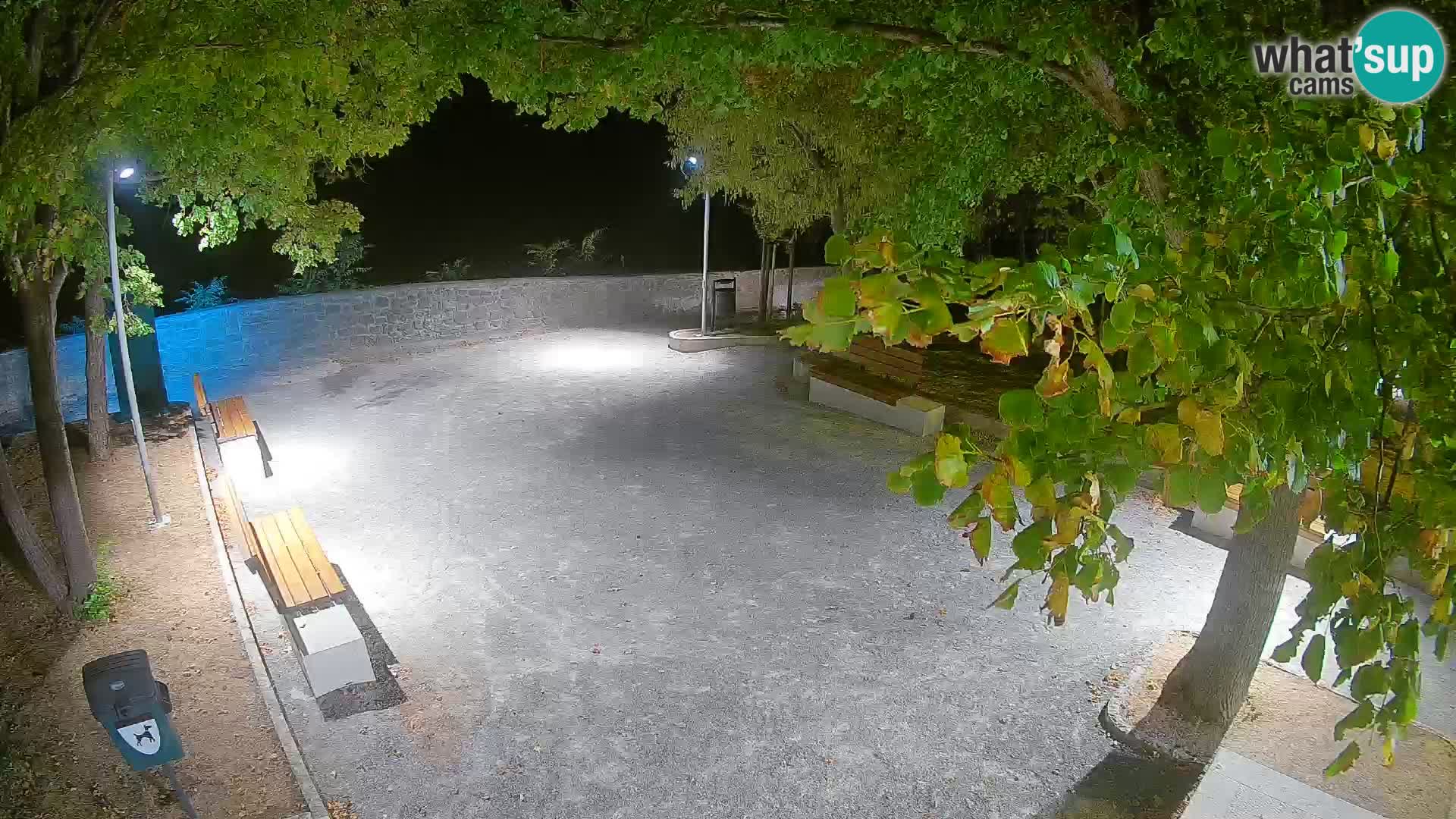 Senj Live Cam – Writers’ Park and the Velebit Channel
