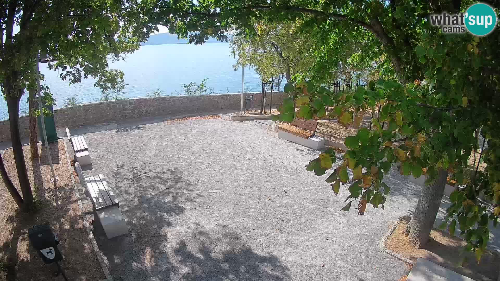 Senj Live Cam – Writers’ Park and the Velebit Channel