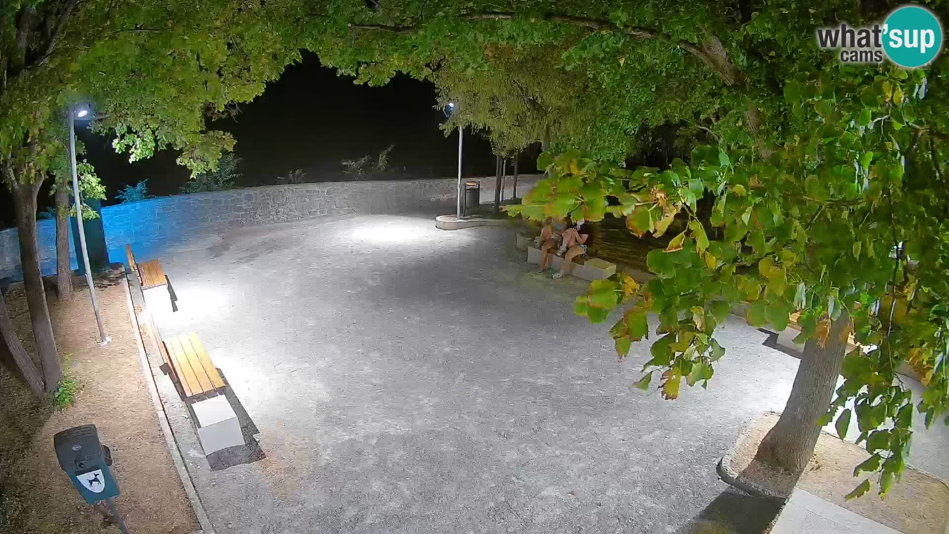 Senj Live Cam – Writers’ Park and the Velebit Channel