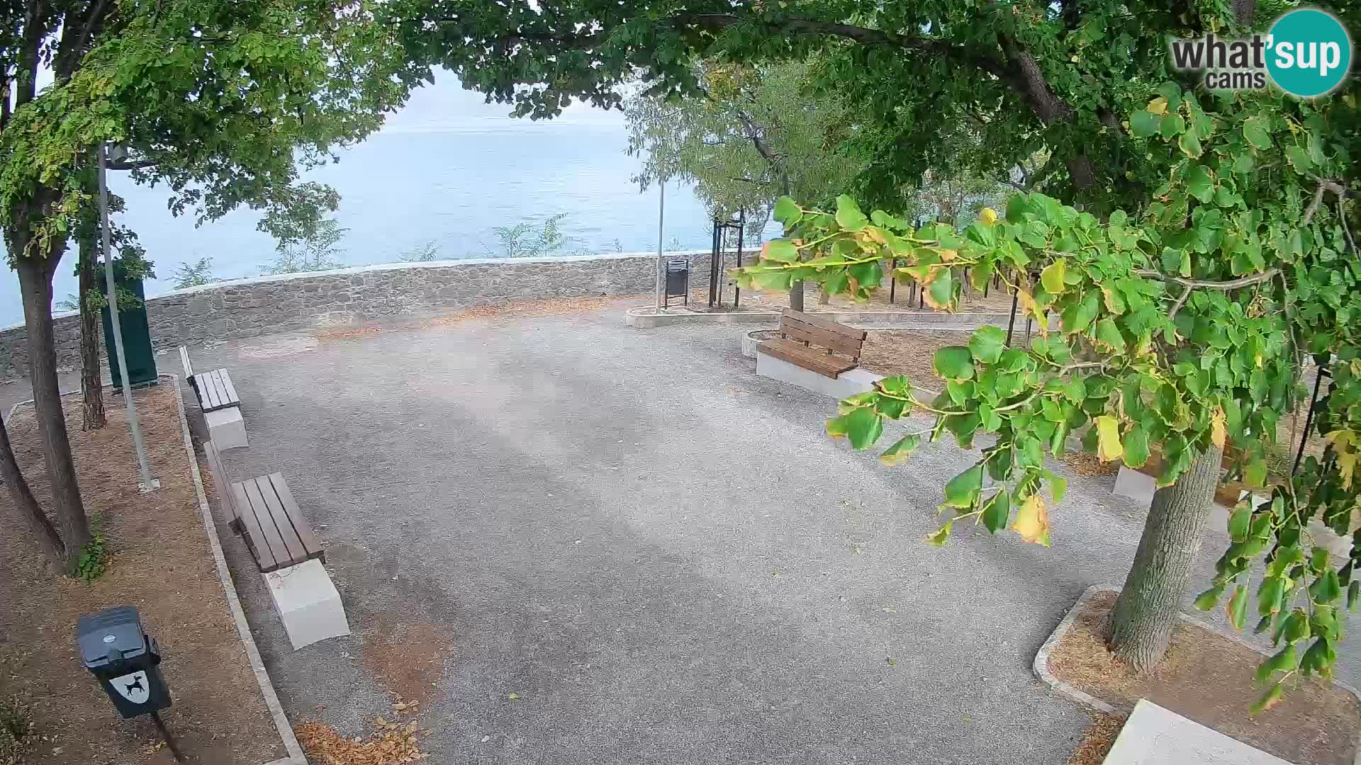 Senj Live Webcam – Schriftstellerpark und Velebit-Kanal