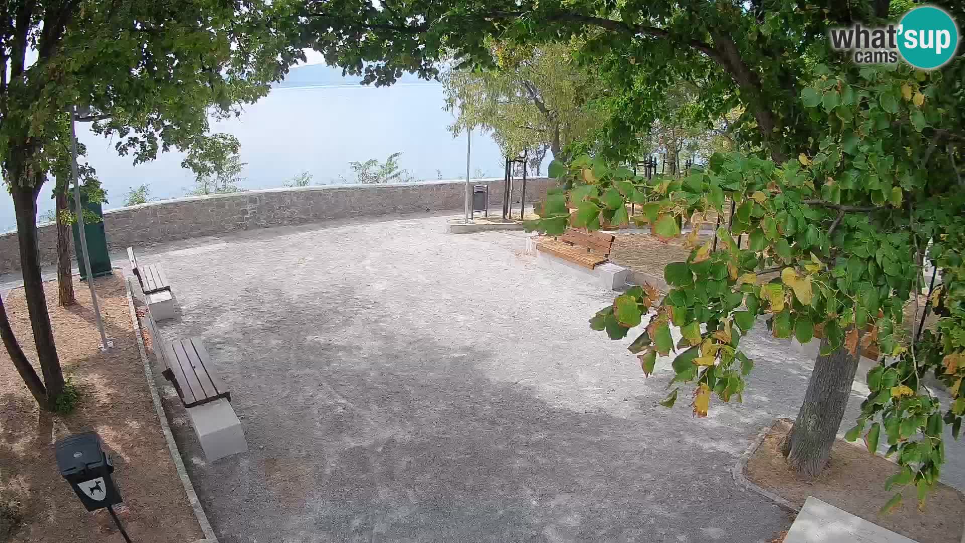 Senj Live Cam – Writers’ Park and the Velebit Channel