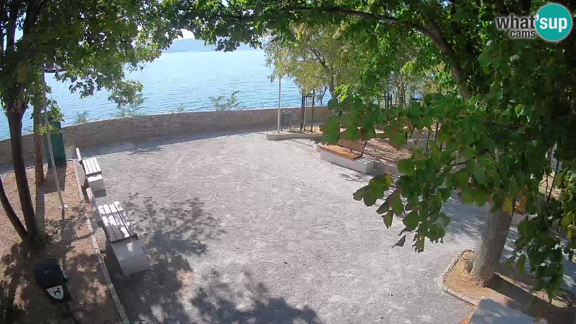 Senj Live Cam – Writers’ Park and the Velebit Channel