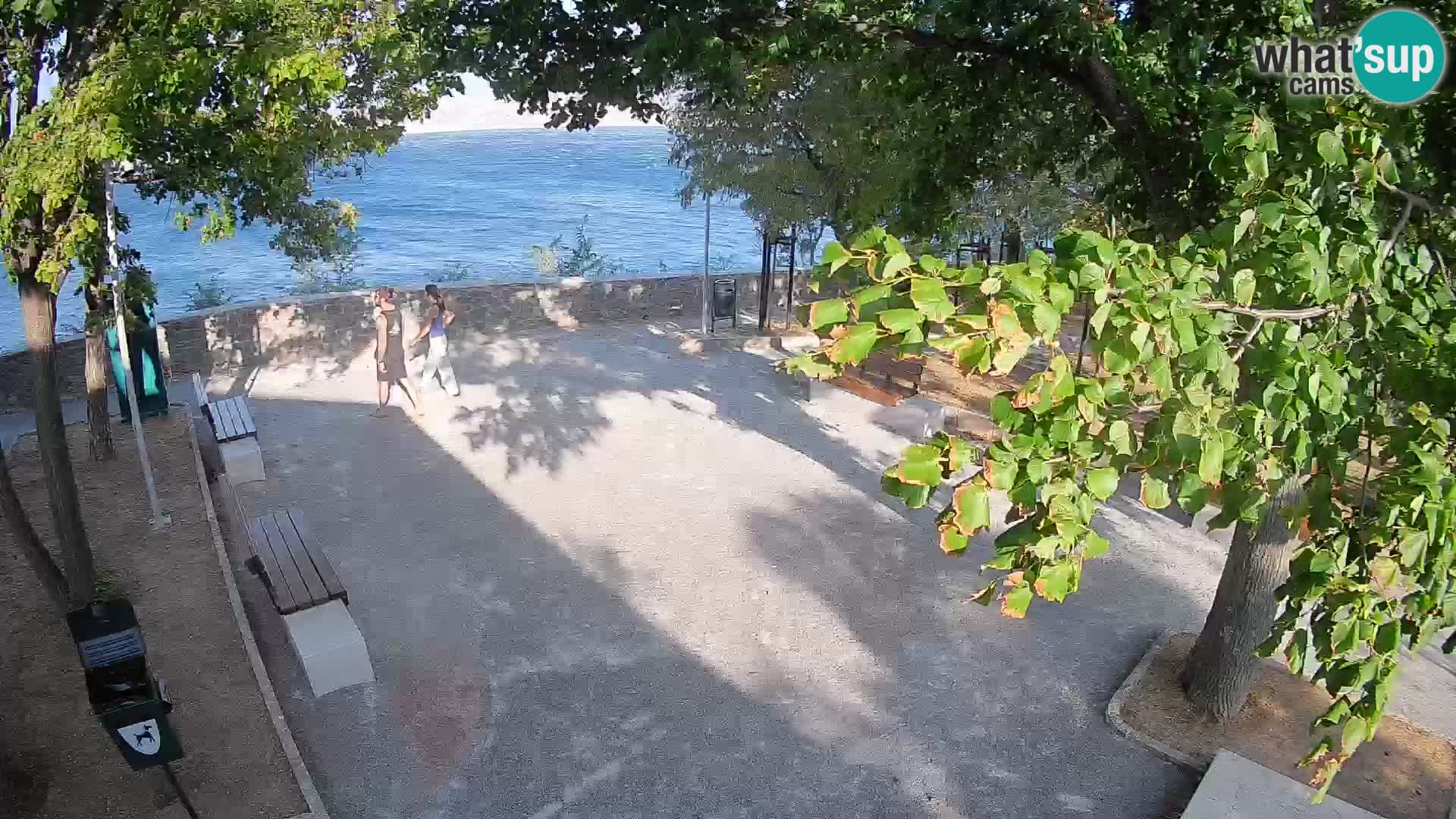 Senj Live Cam – Writers’ Park and the Velebit Channel