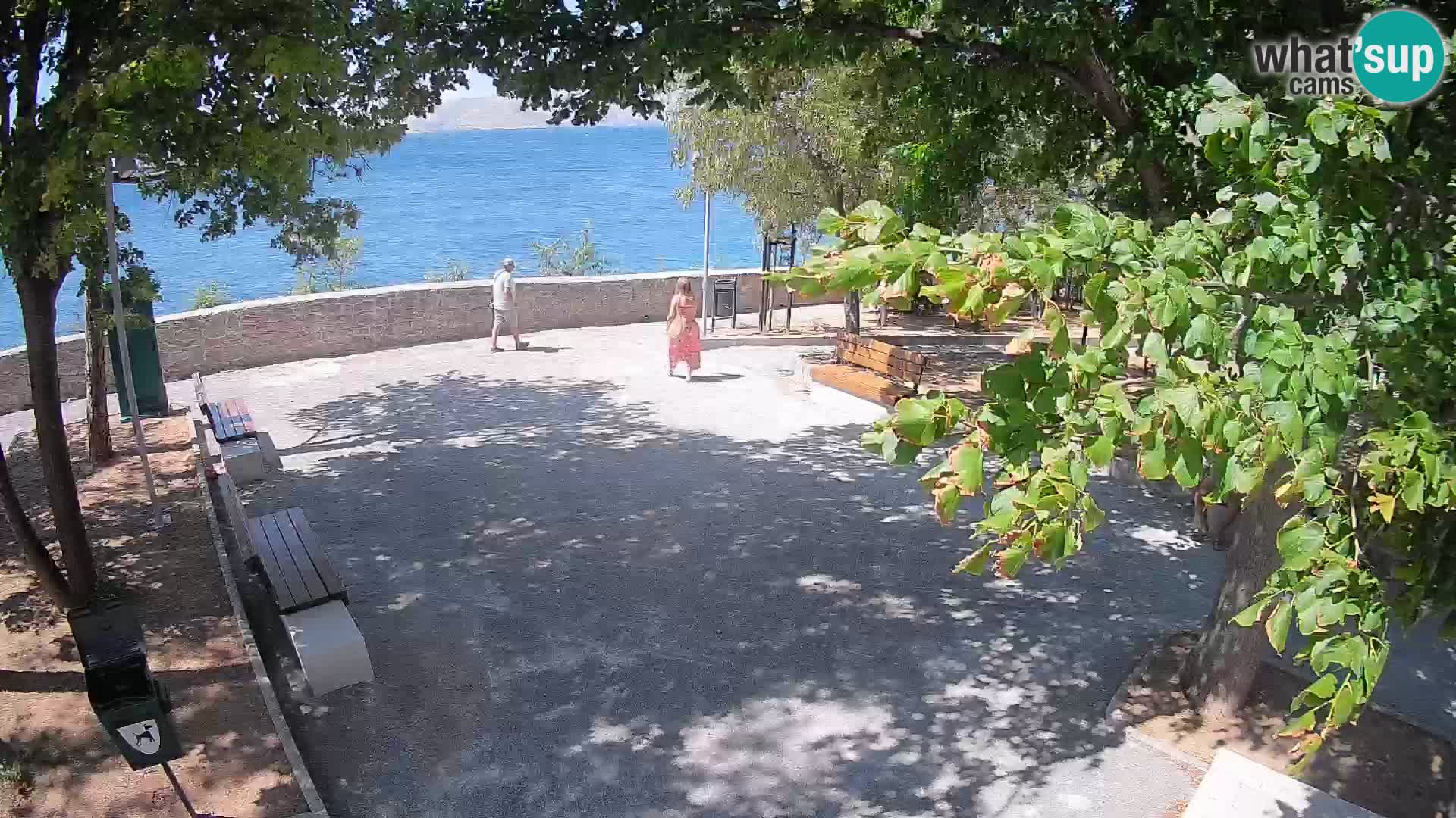 Senj Live Cam – Writers’ Park and the Velebit Channel