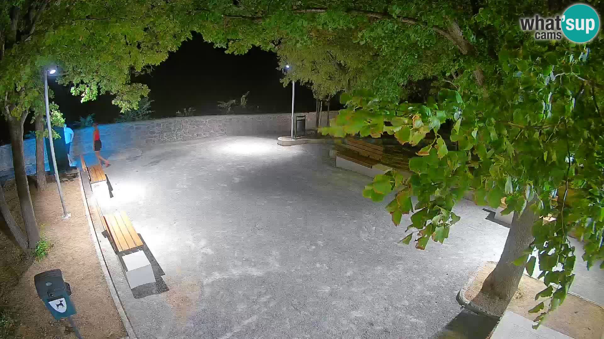 Senj Live Webcam – Schriftstellerpark und Velebit-Kanal