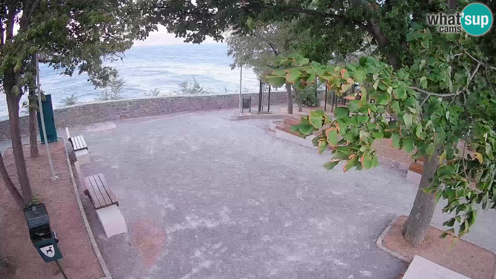 Senj Live Cam – Writers’ Park and the Velebit Channel