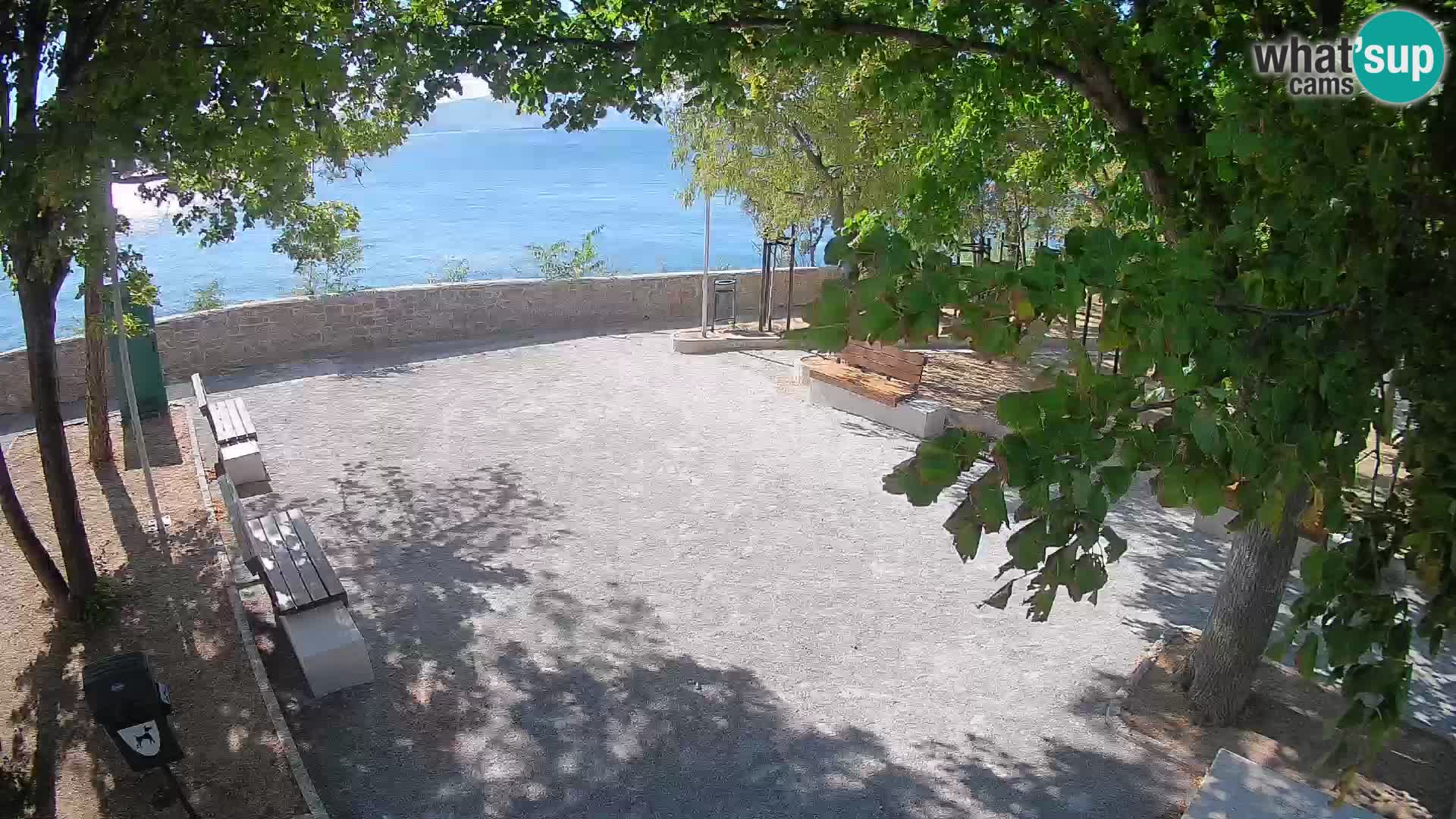 Senj Live Cam – Writers’ Park and the Velebit Channel