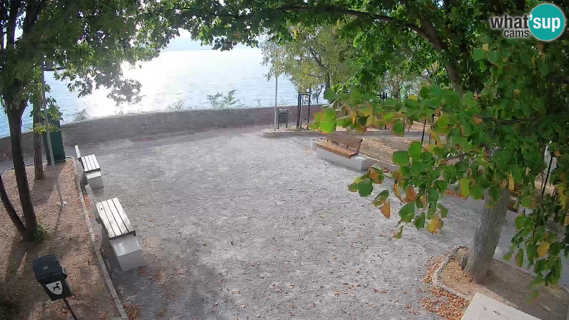 Senj Live Cam – Writers’ Park and the Velebit Channel