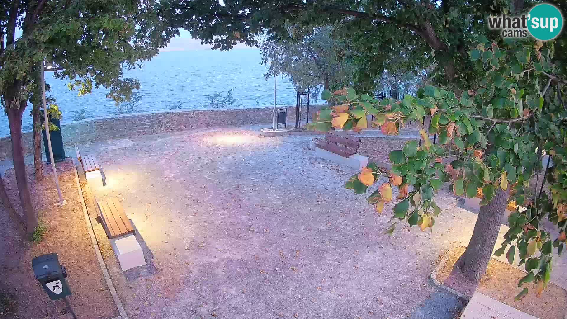 Senj Live Cam – Writers’ Park and the Velebit Channel