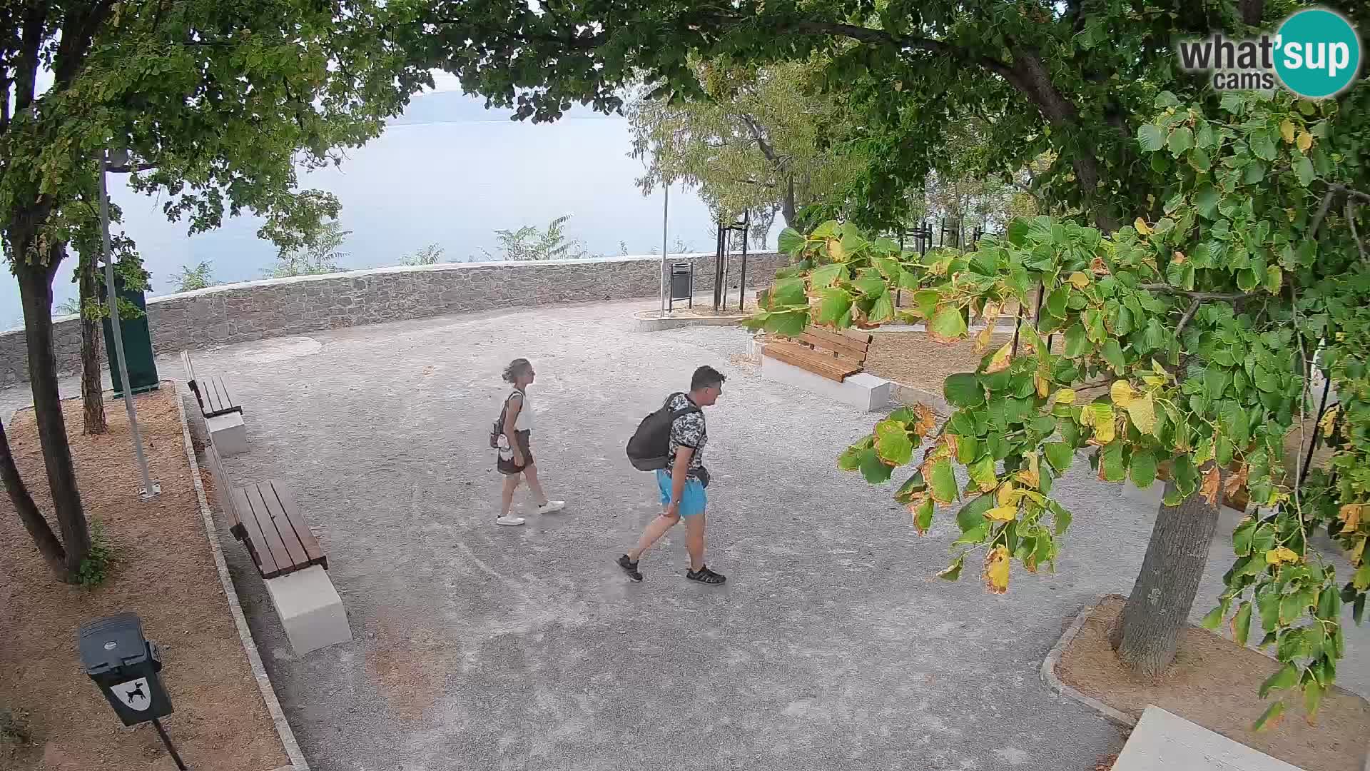 Senj Live Cam – Writers’ Park and the Velebit Channel