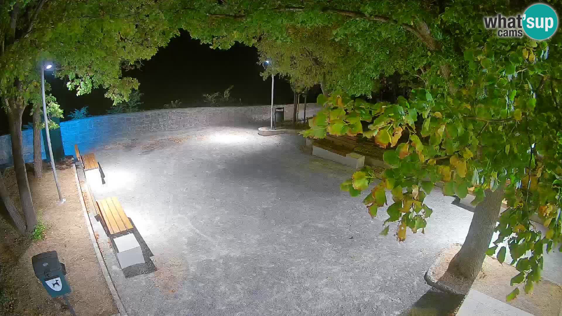 Senj Live Webcam – Schriftstellerpark und Velebit-Kanal