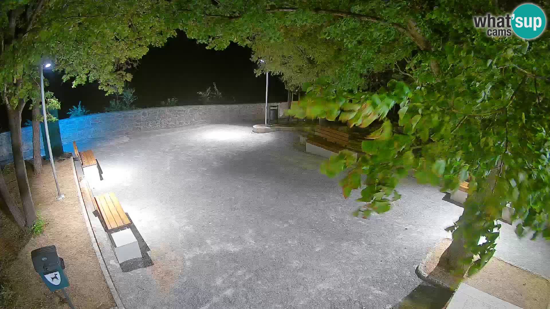 Senj Live Cam – Writers’ Park and the Velebit Channel