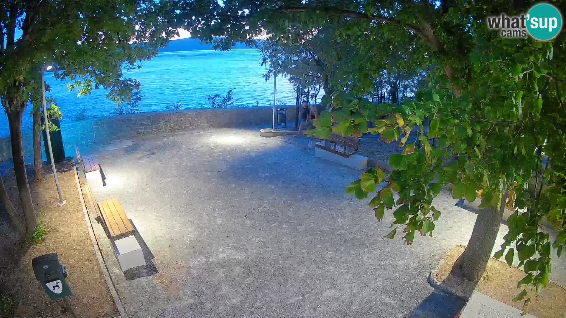 Senj Live Cam – Writers’ Park and the Velebit Channel