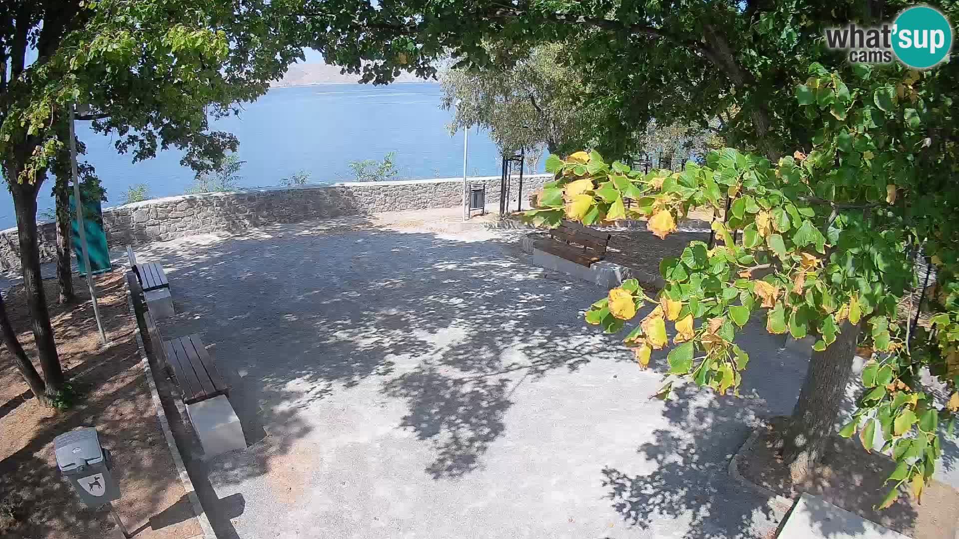 Senj Live Cam – Writers’ Park and the Velebit Channel