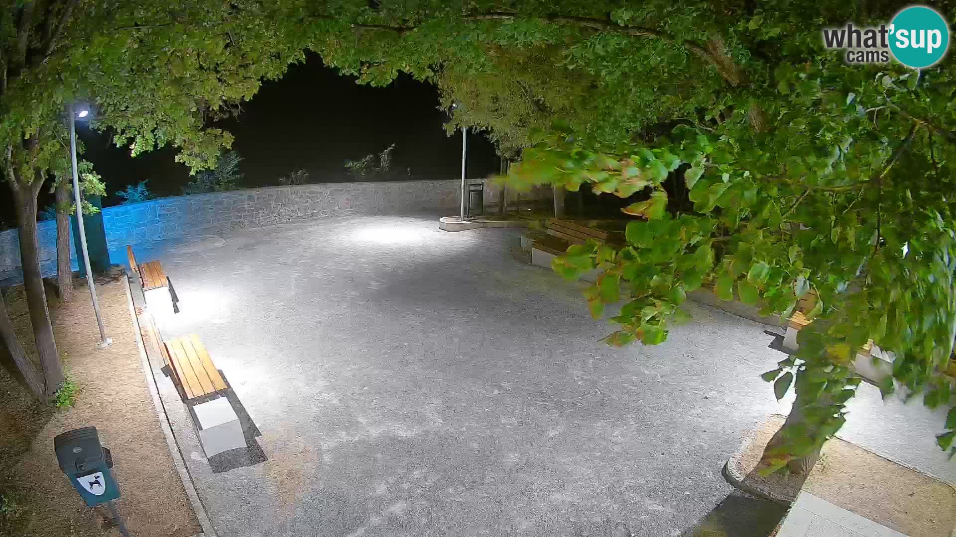 Senj Live Cam – Writers’ Park and the Velebit Channel