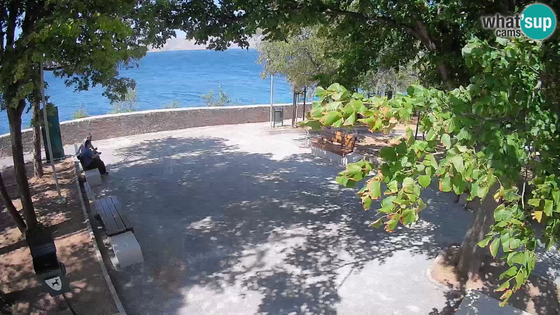 Senj Live Cam – Writers’ Park and the Velebit Channel