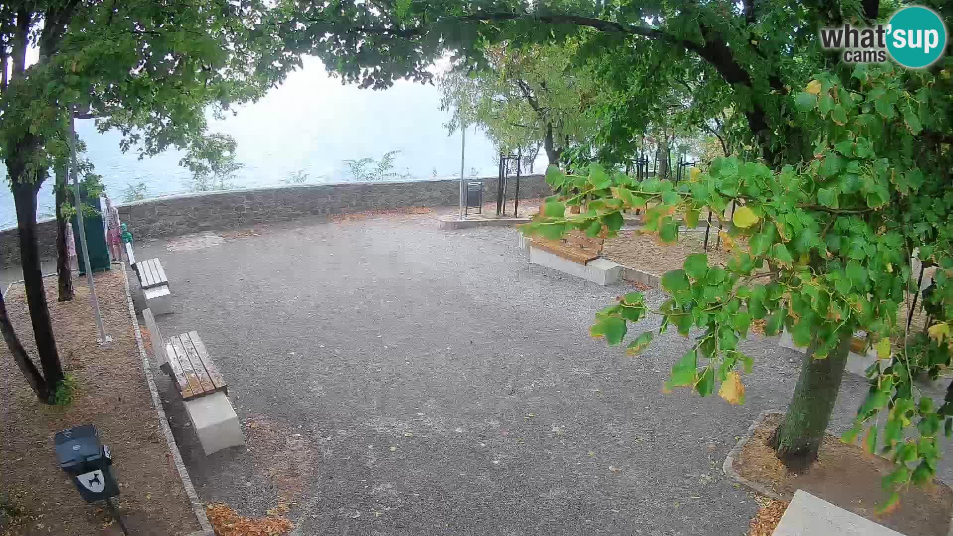Webcam Senj en direct – Parc des Écrivains et canal du Velebit