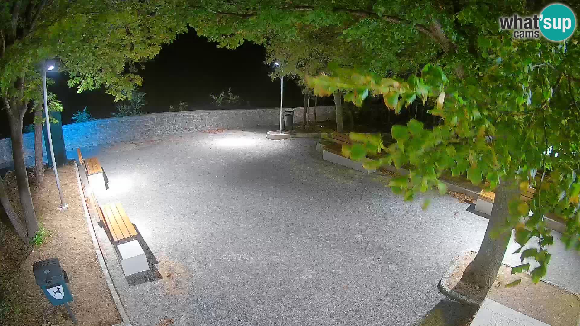 Senj Live Cam – Writers’ Park and the Velebit Channel