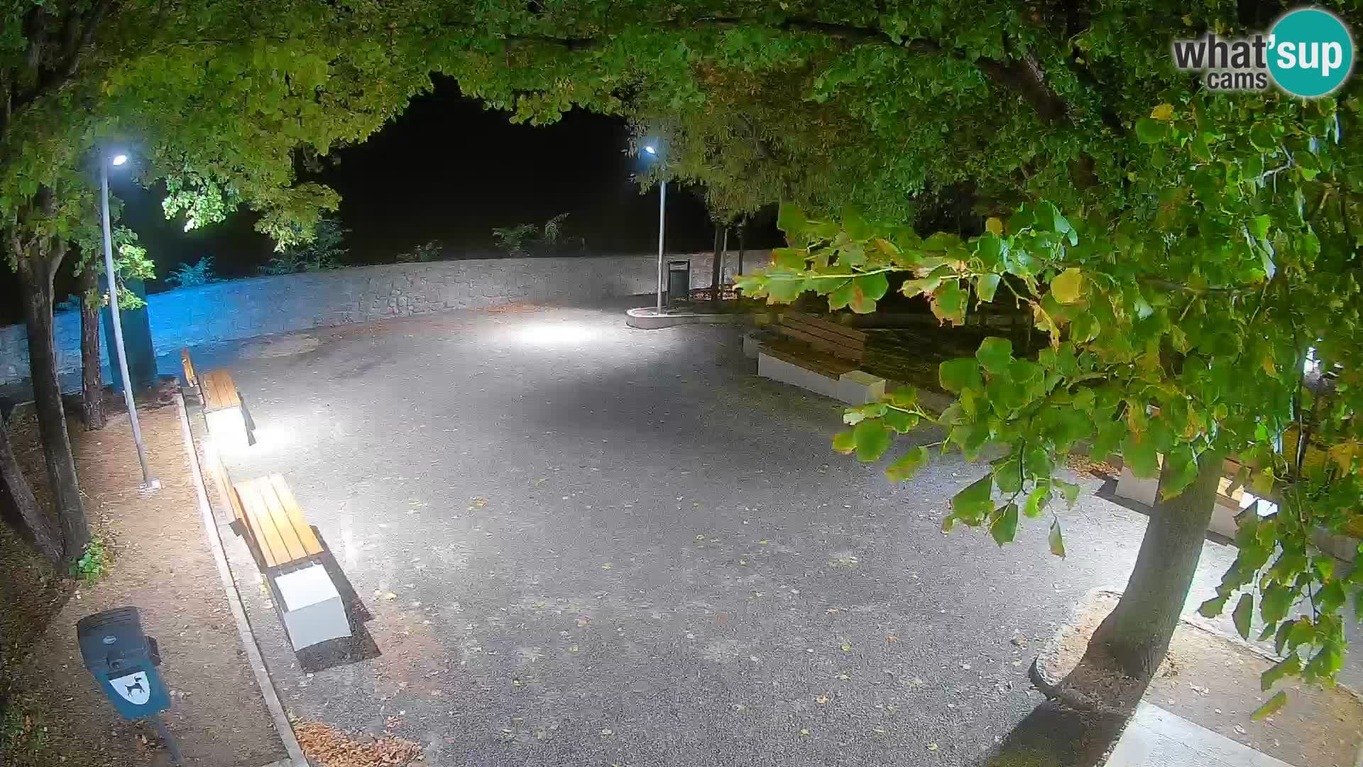 Senj Live Cam – Writers’ Park and the Velebit Channel