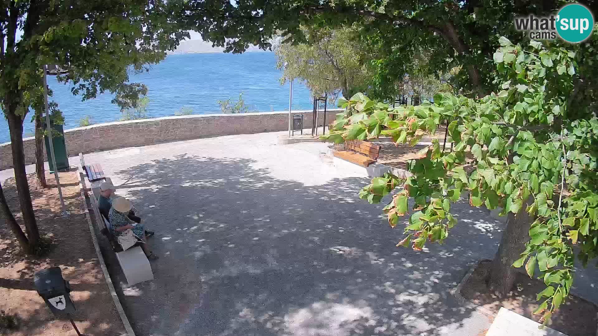 Senj Live Webcam – Schriftstellerpark und Velebit-Kanal