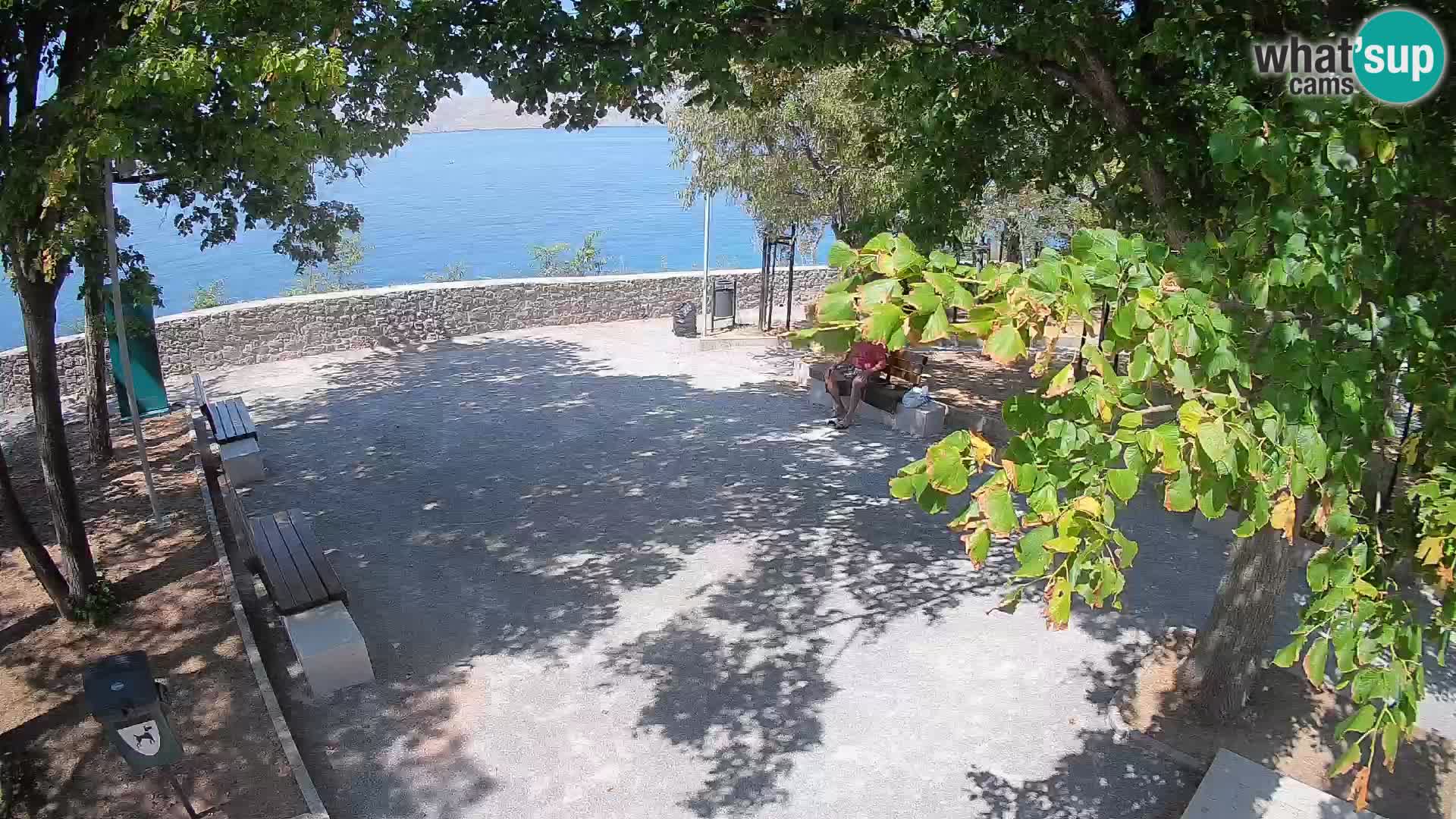 Senj Live Cam – Writers’ Park and the Velebit Channel
