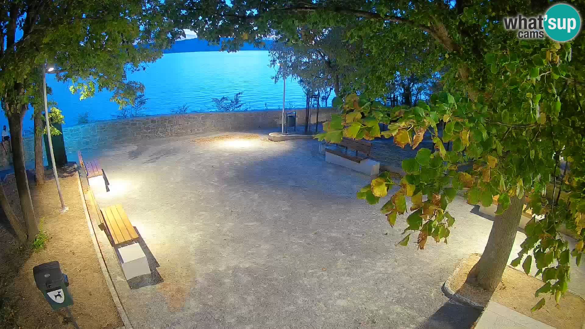 Senj Live Cam – Writers’ Park and the Velebit Channel