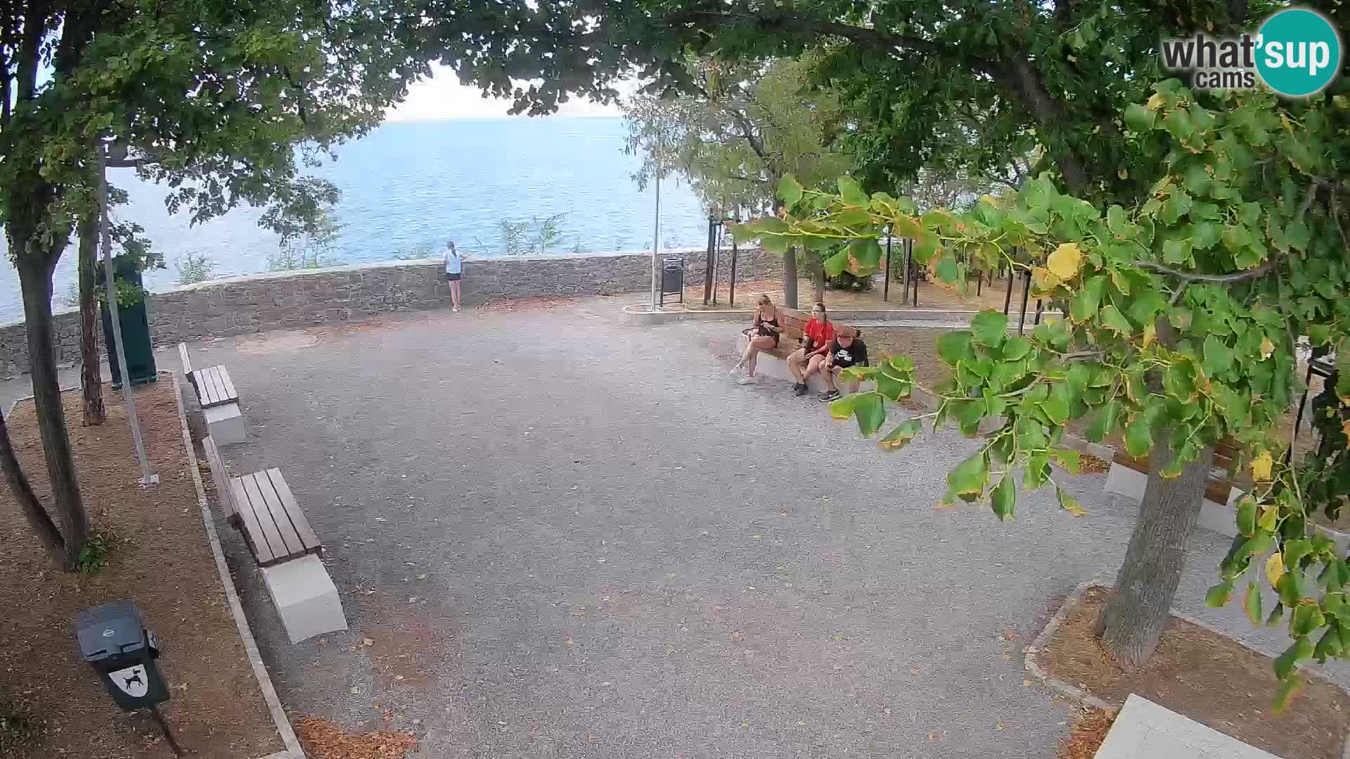 Senj Live Webcam – Schriftstellerpark und Velebit-Kanal
