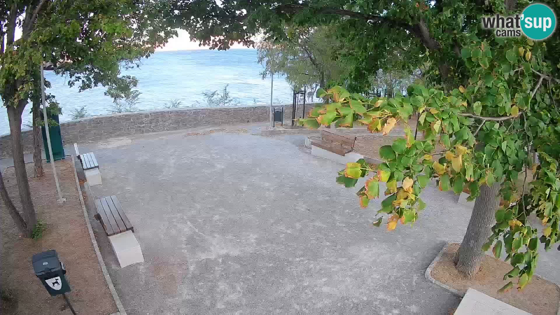 Senj Live Cam – Writers’ Park and the Velebit Channel