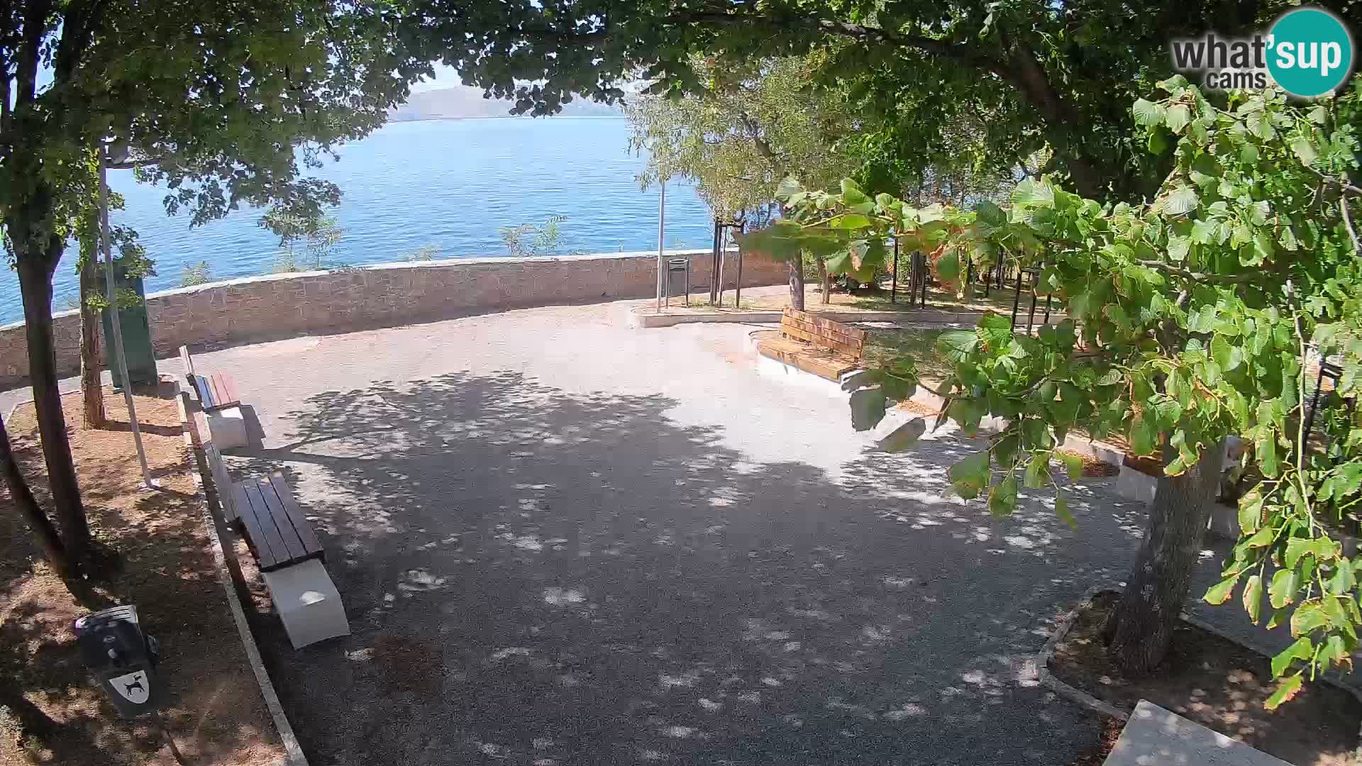 Senj Live Cam – Writers’ Park and the Velebit Channel