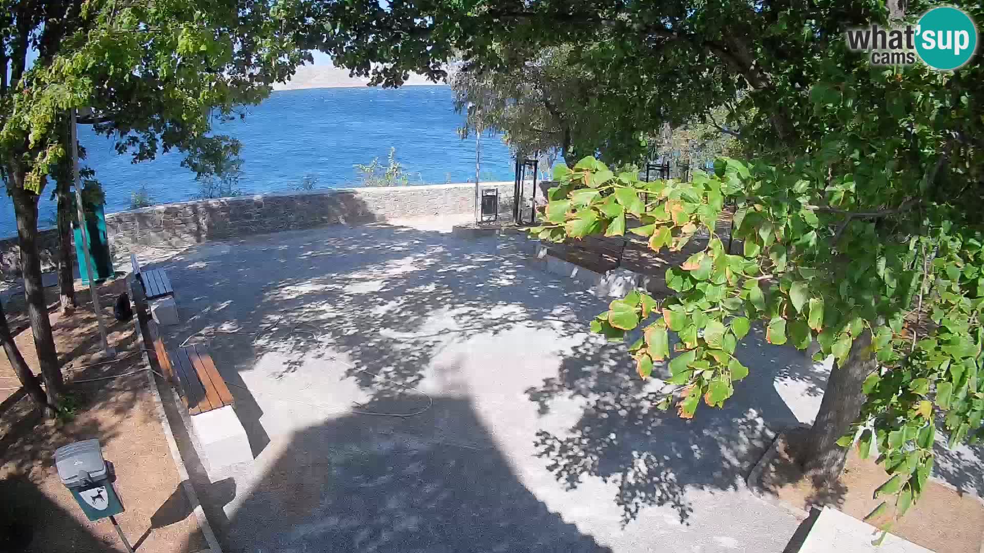 Senj Live Webcam – Schriftstellerpark und Velebit-Kanal