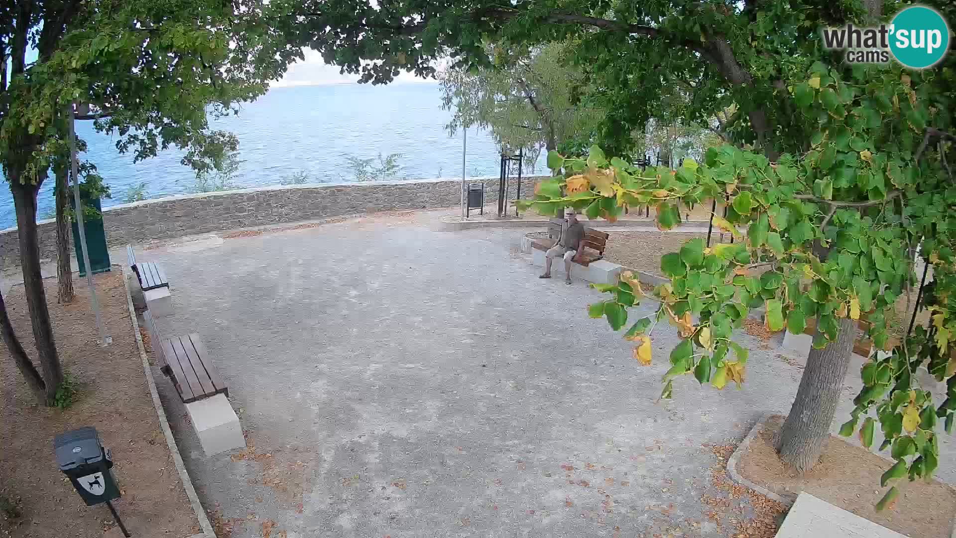 Senj Live Webcam – Schriftstellerpark und Velebit-Kanal